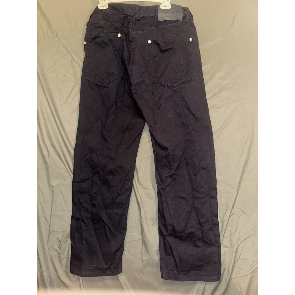Y2K Akademiks Artfully Crafted Collection Navy Blue Jeans Mens 46 x 34 Denim VTG
